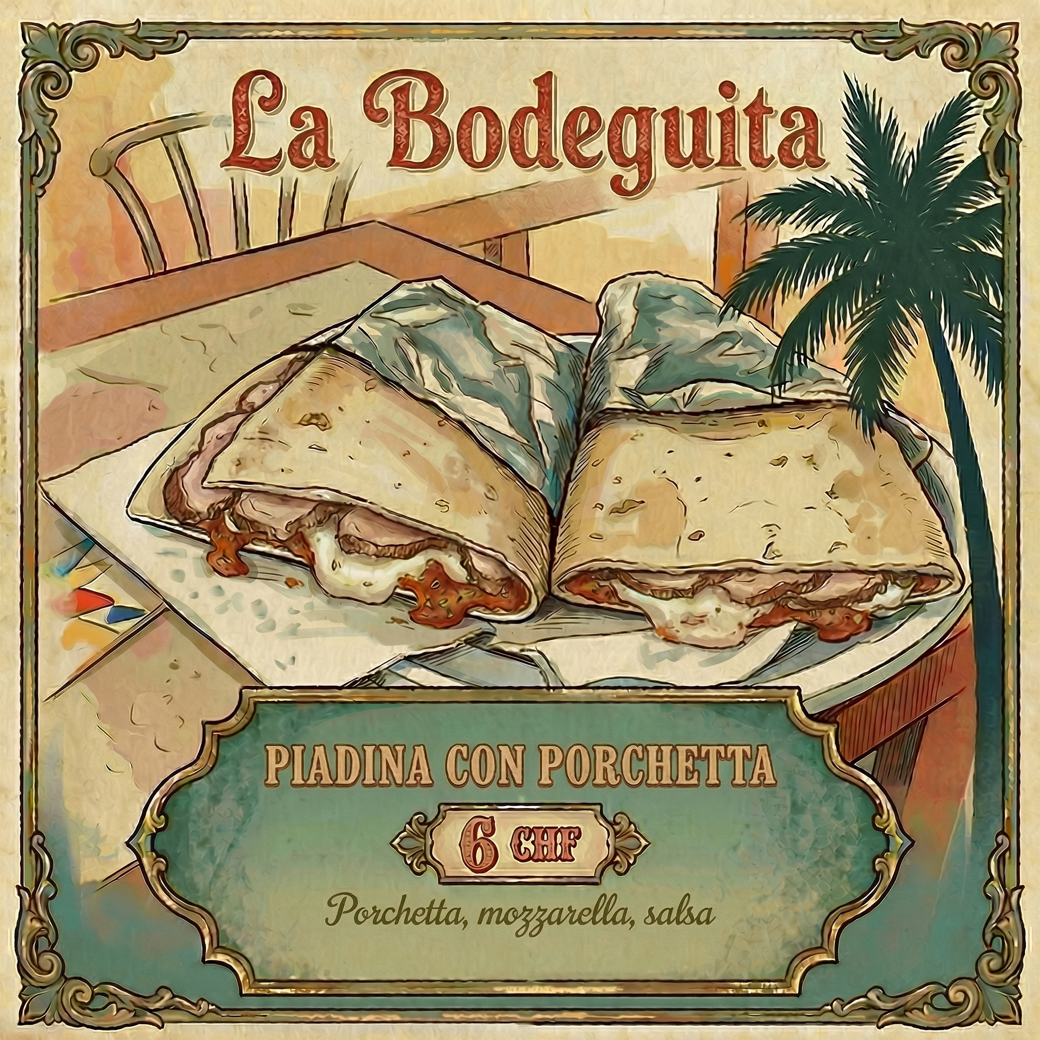Piadina con Porchetta